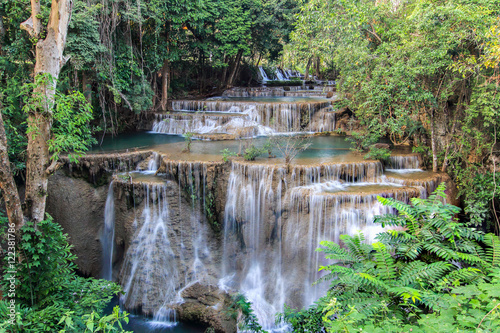 Huay Mae Kamin Waterfall   Kanchanaburi  Thailand.