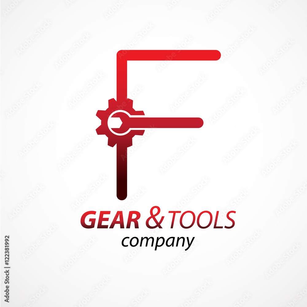Abstract letter F logo Gear and wrench industrial service logo template icon vector design,Corporate logotype for production or service and maintenance business. Network computers application. Abstract letter F logo Gear and wrench industrial service logo template icon vector design,Corporate logotype for production or service and maintenance business. Network computers application.
