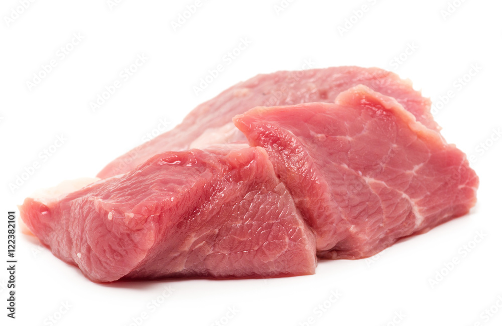 raw meat isolated on white raw meat isolated on white