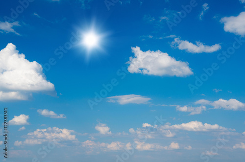 blue sky background with white clouds