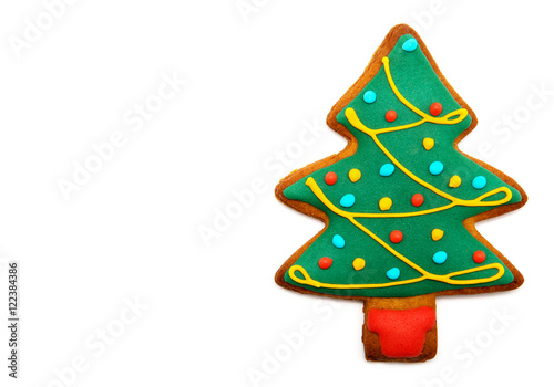 Wallpaper Mural Gingerbread tree isolated on white background. Christmas cookie Torontodigital.ca