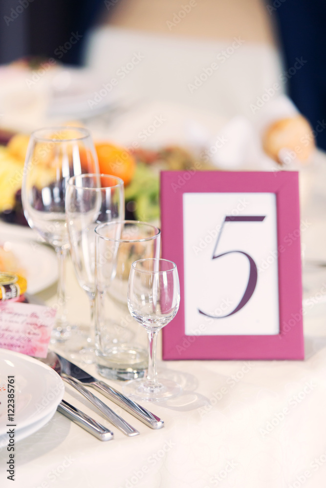 Fototapeta premium wedding registration of restaurant