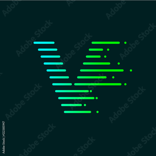 Abstract letter V logo design template,fast speed fire moving,quick energy sign