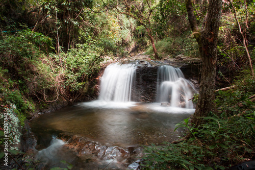 Waterfall in Inthanon mountain  Chiang mai Thailand.Image is soft focus.