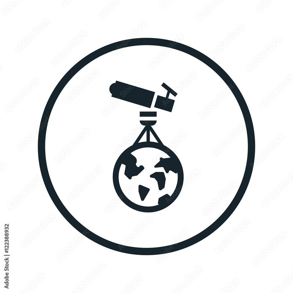 Obraz premium telescope icon
