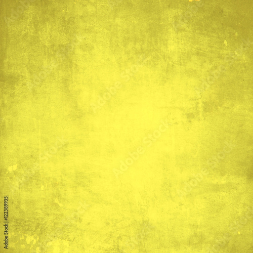 Yellow grunge wall for texture background