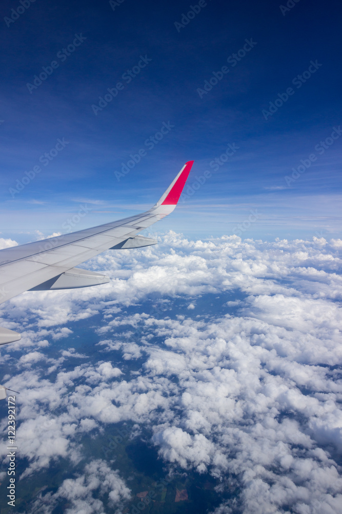 Fototapeta premium Beautiful view from Plane
