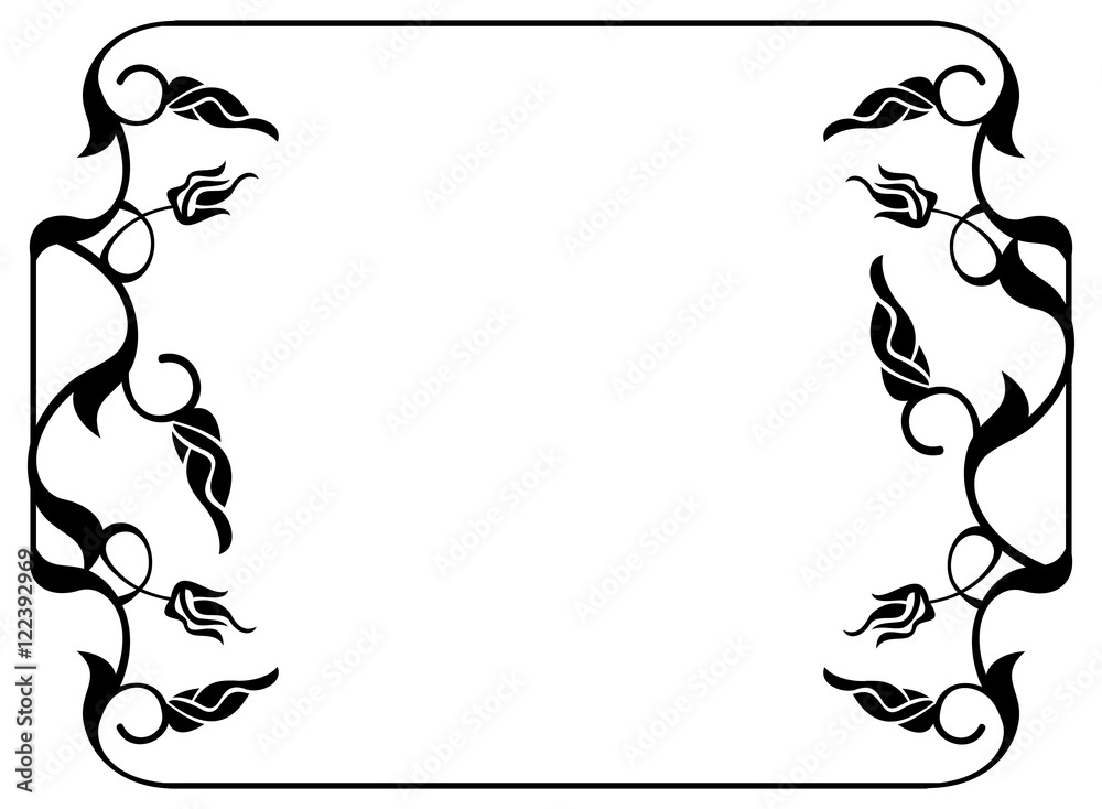 simple black border clip art