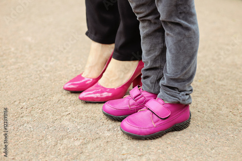 Mother and daughter fashion shoes