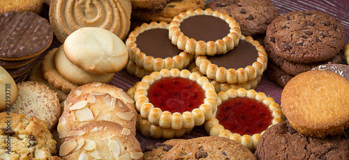 Fotografia Panoroma sur des biscuits secs