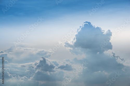 Sunset evening on the farm. / The evening sunset in cassava farms.