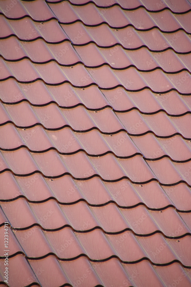 Modern tile effect PVC coated brown metal roof sheets Modern tile effect PVC coated brown metal roof sheets