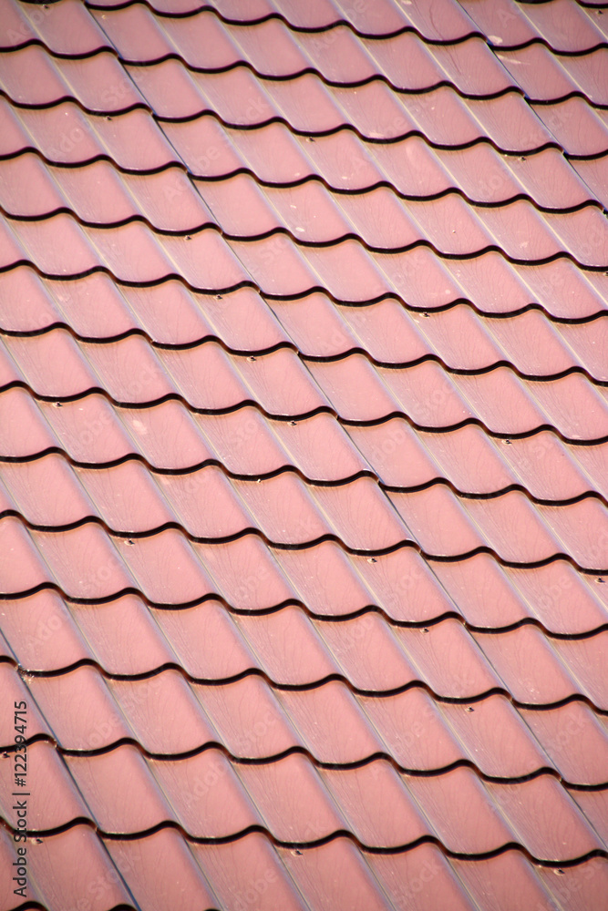Modern tile effect PVC coated brown metal roof sheets Modern tile effect PVC coated brown metal roof sheets