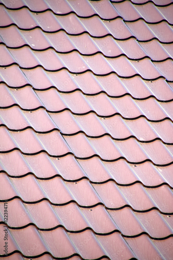 Modern tile effect PVC coated brown metal roof sheets Modern tile effect PVC coated brown metal roof sheets