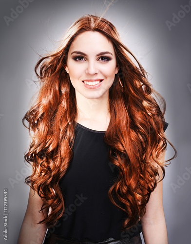 Beautiful young girl with l...