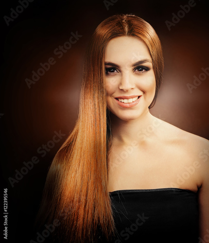 Beautiful young girl with l...