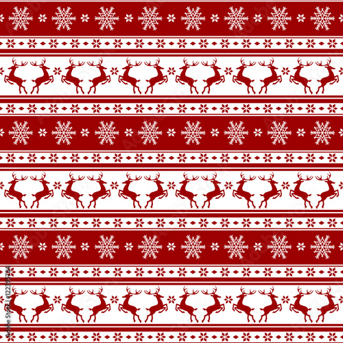 Christmas seamless reindeer background