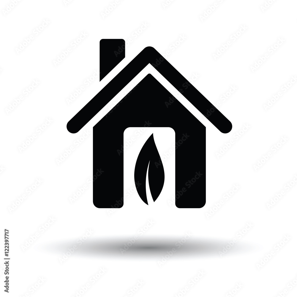 Ecological home leaf icon Ecological home leaf icon