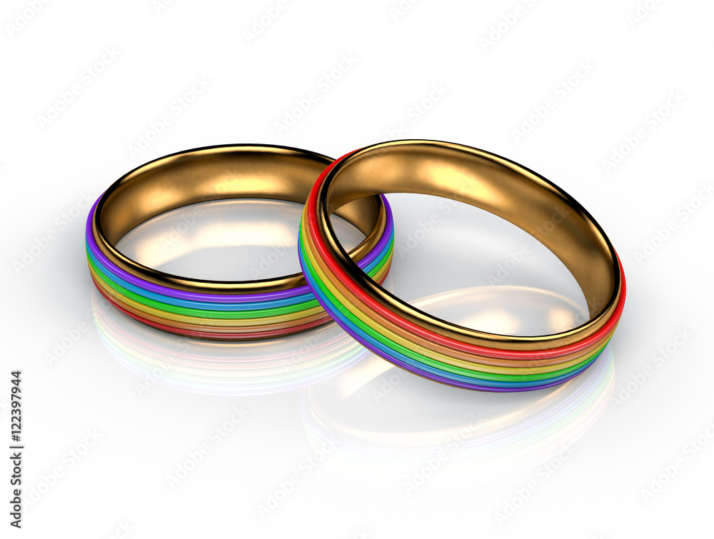 Gay symbol wedding rings Gay symbol wedding rings