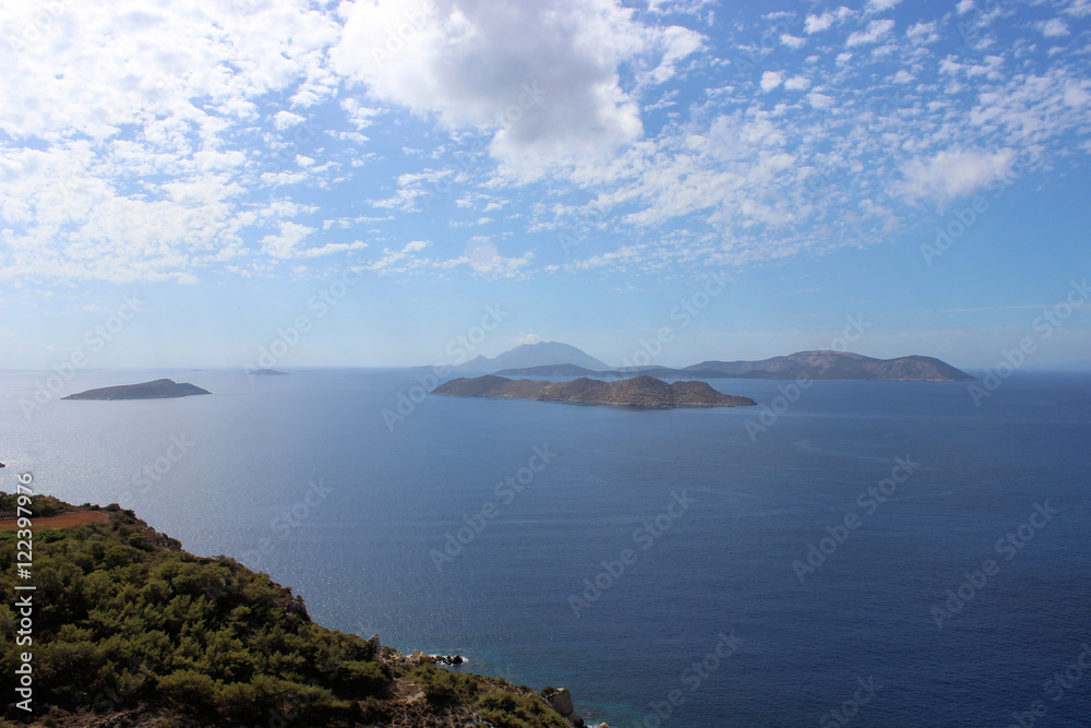 Aussicht vom Kastell Kritinia, Rhodos