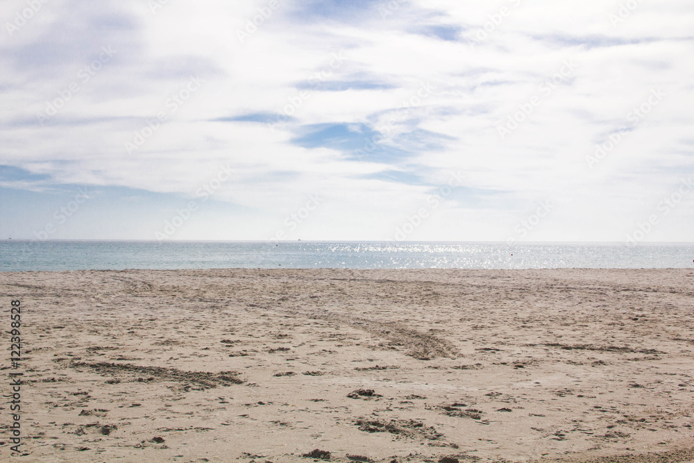 Obraz premium Sandy beach La Cinta near San-Teodoro, Sardinia, Italy