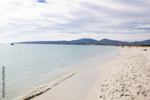 Sandy beach La Cinta near San-Teodoro  Sardinia  Italy