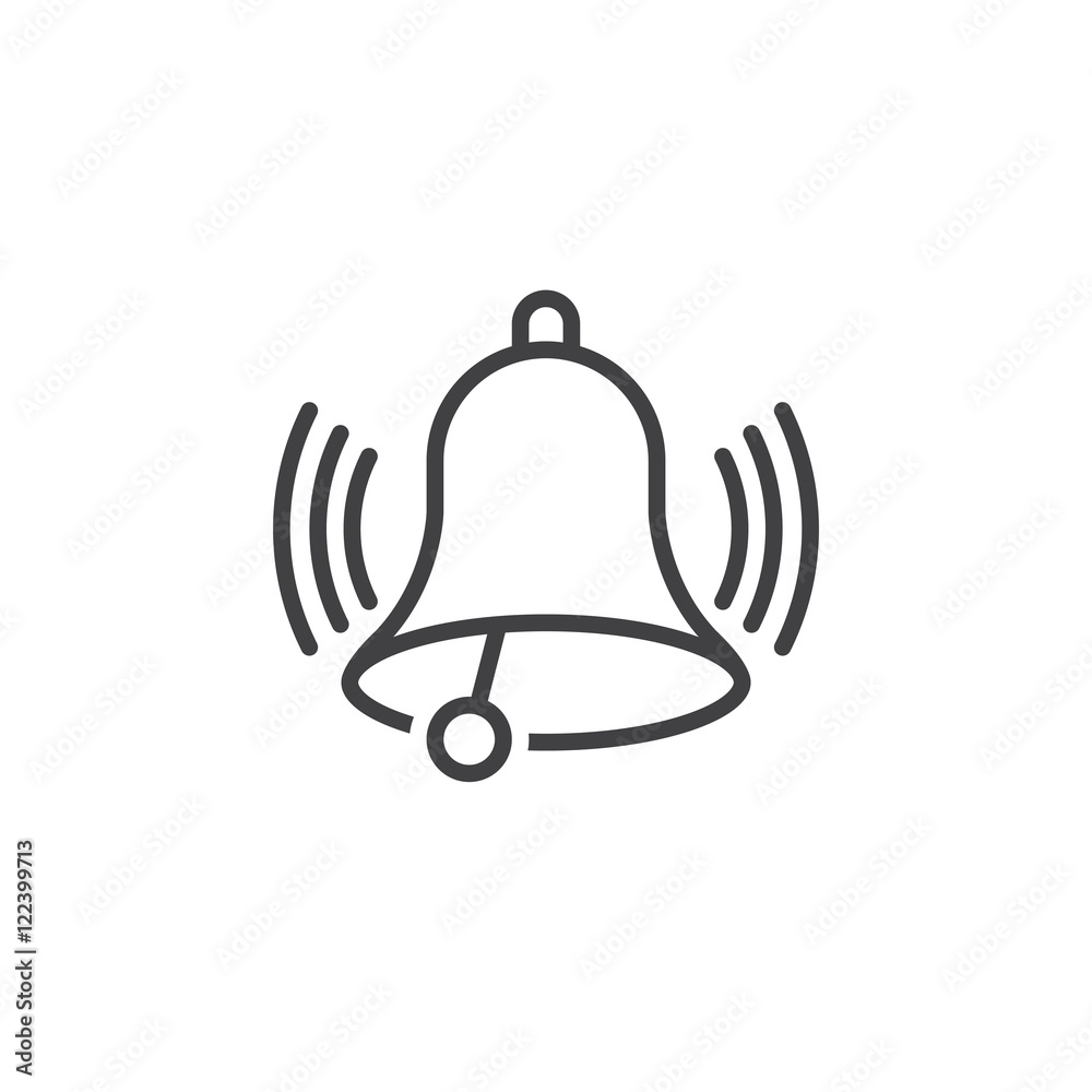 Hand ringing the hanging bell - Stock Illustration [86530404] - PIXTA