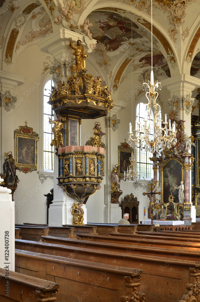 Kanzel der Wallfahrtskirche Violau