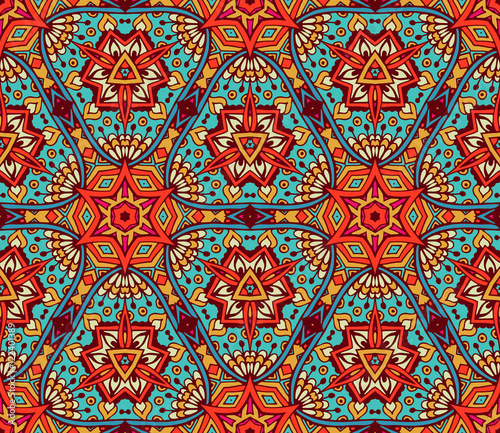 Indian floral seamless pattern 