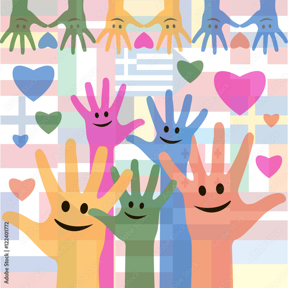 Fototapeta premium Happy Friendship day