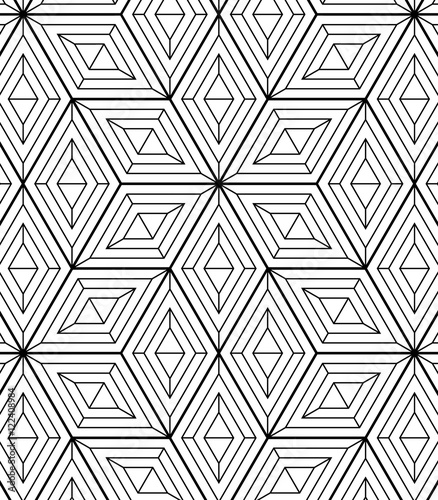 Vector pattern. Modern stylish texture. Repeating geometric tiles from striped triangles