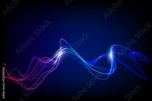 abstract background bright curve lines