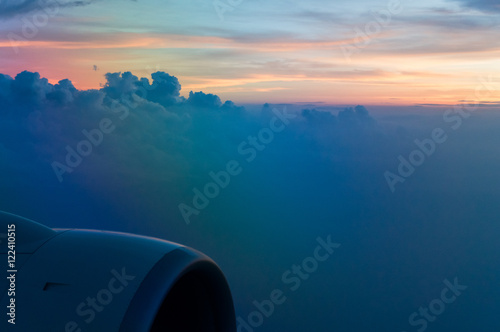 Bilde på lerret Sunrise Sky near Jakarta