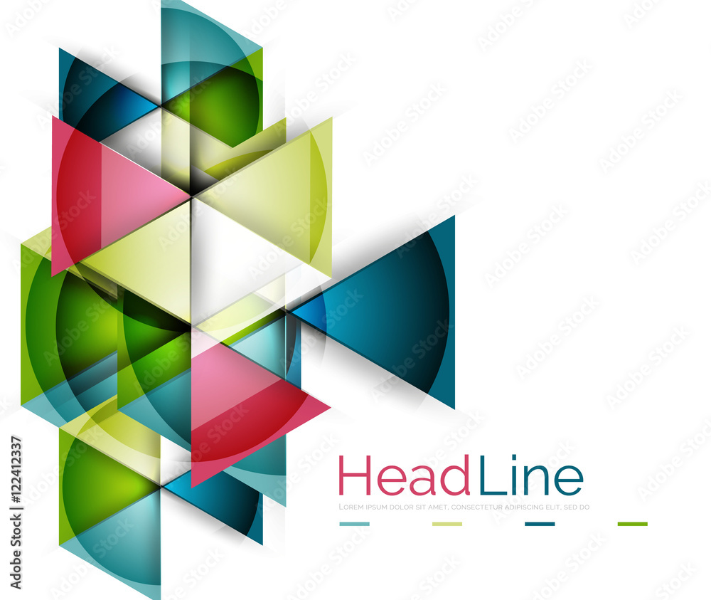 Glossy glass modern triangle layout Glossy glass modern triangle layout