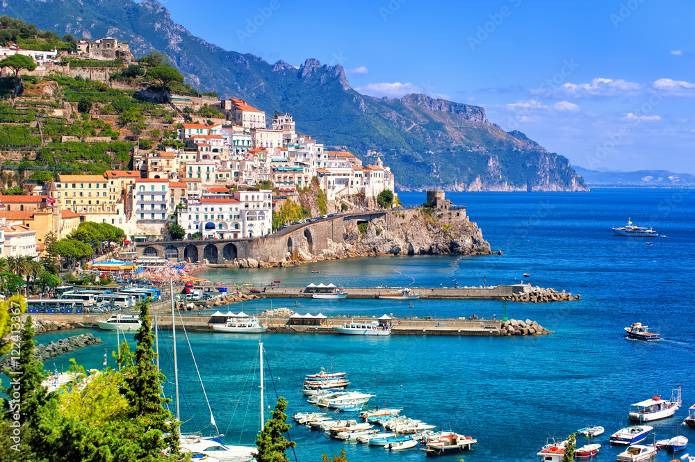 Amalfi town in southern Italy near Naples