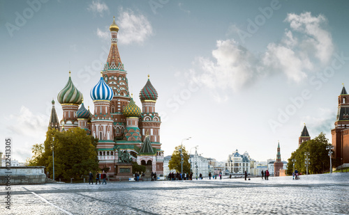 Saint Basil's Cathedral on Red Square in Moscow, Russia