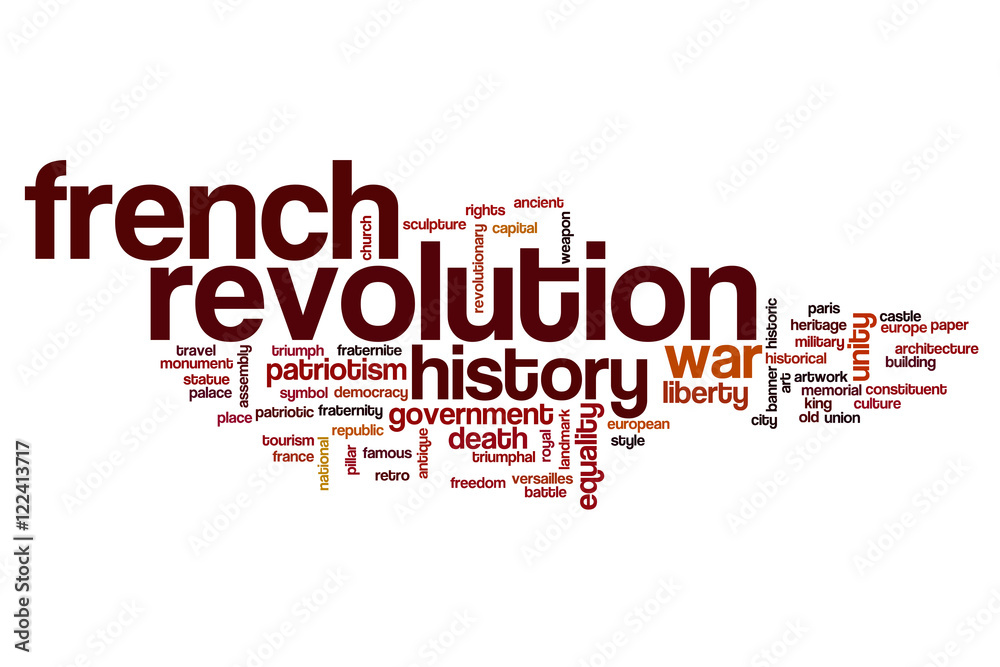 French revolution word cloud