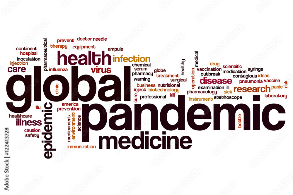 Globam pandemic word cloud
