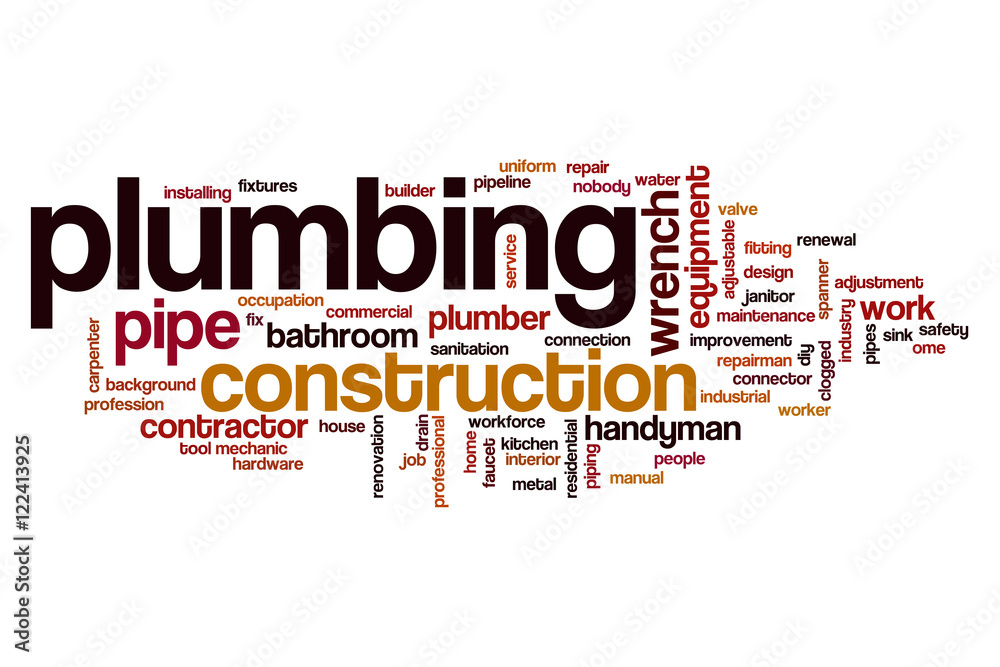 Plumbing word cloud