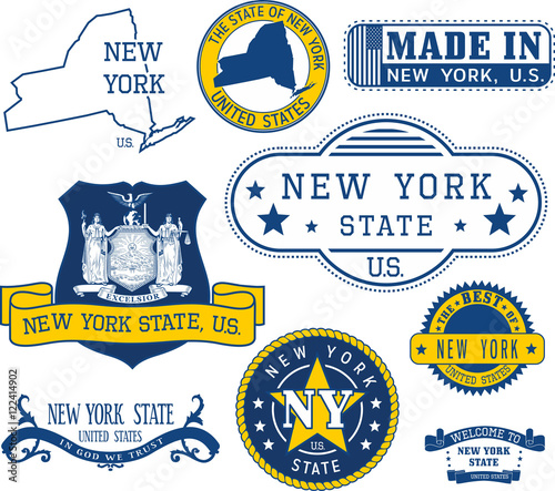 generic stamps and signs of New York State