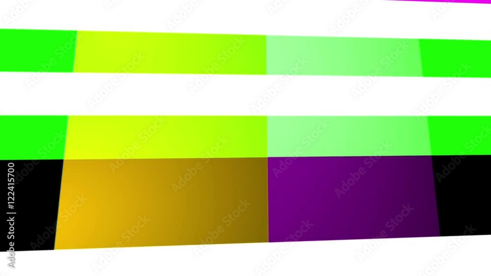 An abstract looping geometric loop over black background.
