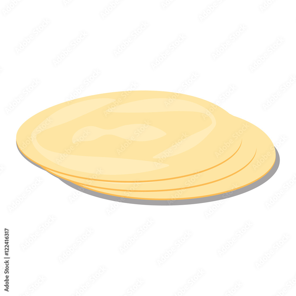 Tortillas, pita. Bread vector Tortillas, pita. Bread vector
