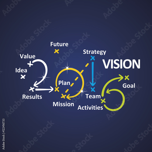 Vision 2016 blue background
