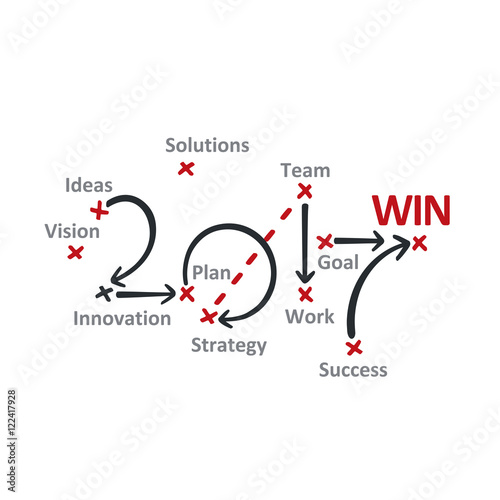 Win 2017 red marks white background