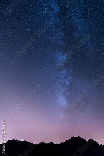 Canvas Print gazing into darkness