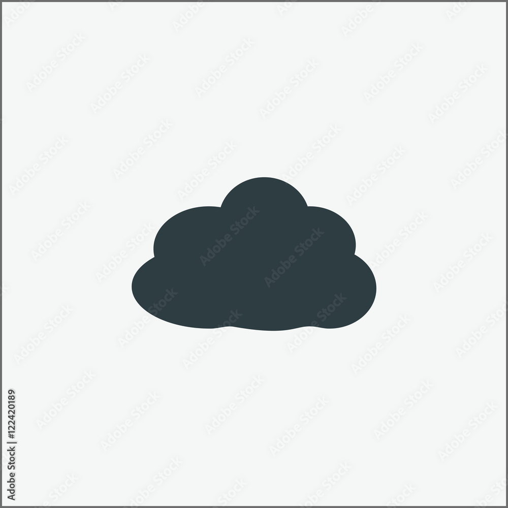 Cloud icon vector illustration. Cloud icon vector illustration.
