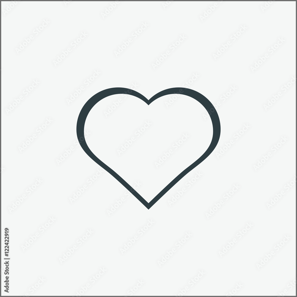 Vector icon like. Heart vector illustration. Vector icon like. Heart vector illustration.