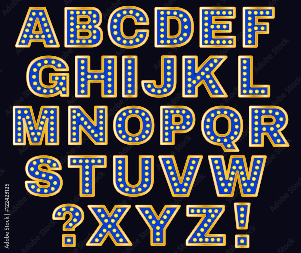 Retro Lights Letters 01 C-08 Retro Lights Letters 01 C-08