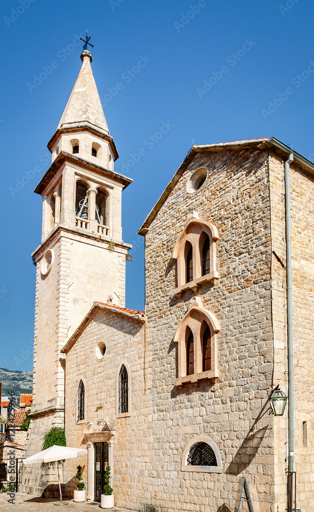 Church of St John in Budva was built in the 7th century. It was a Cathedral until 1828, when the Diocese of Budva was abolished.