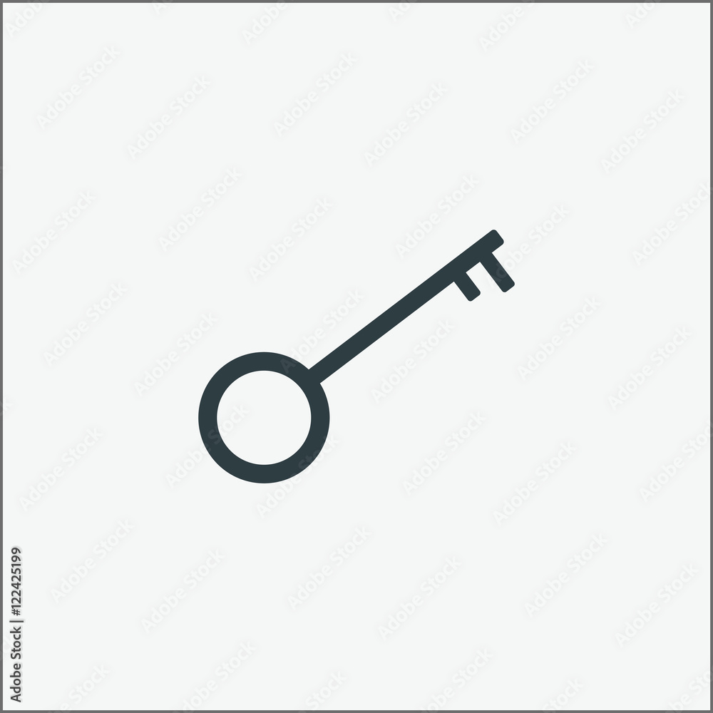 Key icon vector illustration. Key icon vector illustration.